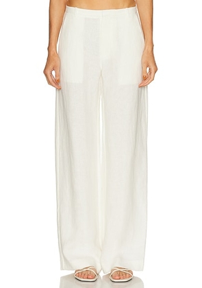 St. Agni Fine Band Carter Pant in Off White - Ivory. Size S (also in ).
