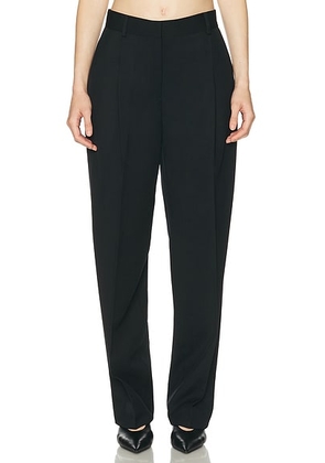 Toteme Pleat Trouser in Black - Black. Size 32 (also in 34, 38, 40).