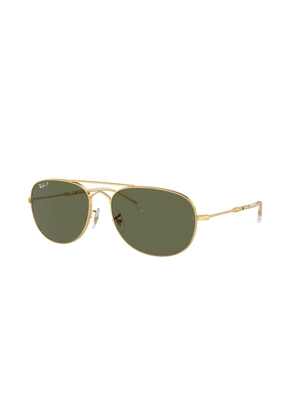 Ray Ban BAIN BRIDGE Polarized Green Pilot Unisex Sunglasses RB3735 001/58 60