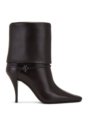 Saint Laurent Smooth Leather Niki Boots, Brand Size 35 ( US Size 5 )