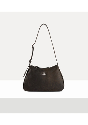 Vivienne Westwood Kate Shoulder Phone Bag Leather Dark-brown