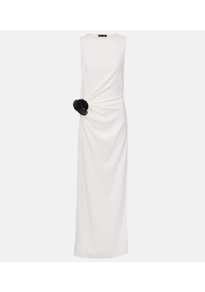 Proenza Schouler Indria floral-applique crepe cocktail dress