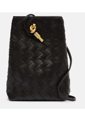 Bottega Veneta Andiamo Intrecciato leather phone pouch