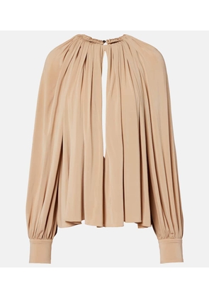 Ferragamo Cutout draped blouse