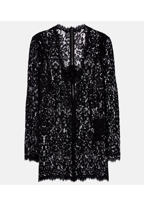 Dolce&Gabbana Embroidered scalloped minidress