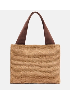 The Row Loretta raffia tote bag