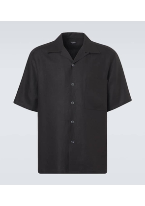 Zegna Linen bowling shirt