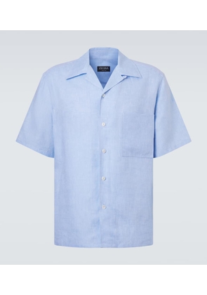 Zegna Linen bowling shirt