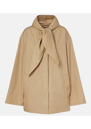 Toteme Scarf-detail cotton jacket