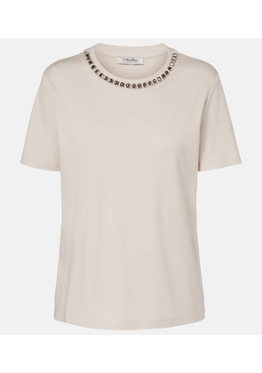 'S Max Mara Bingo embellished cotton-blend T-shirt
