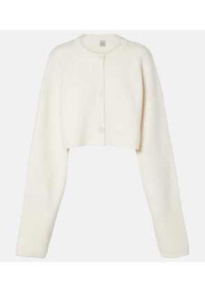 Toteme Cropped wool-blend cardigan