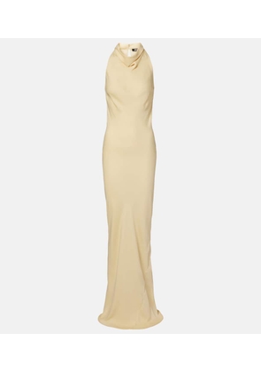 Rotate Halterneck satin gown