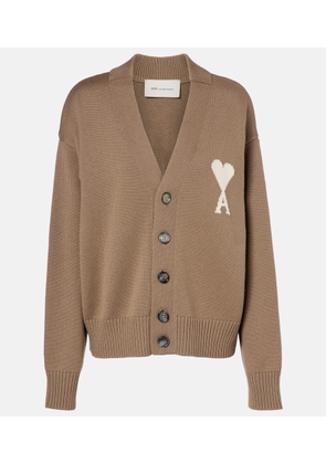 Ami Paris Ami de Cour wool and cotton cardigan