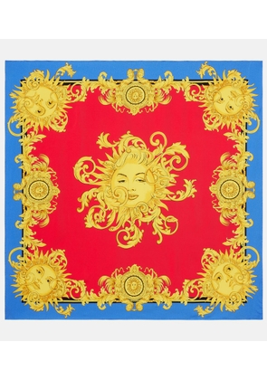 Versace Printed silk twill scarf