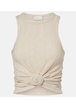 Magda Butrym Floral-applique tank top