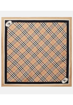 Burberry Burberry Check silk twill scarf