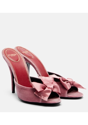 Valentino Garavani Marie A bow-detail velvet mules