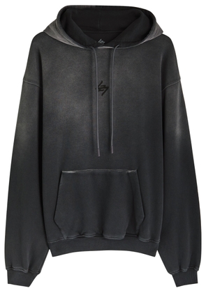 Represent 247 Motion Oversized Hooded Cotton Sweatshirt - Black - XL
