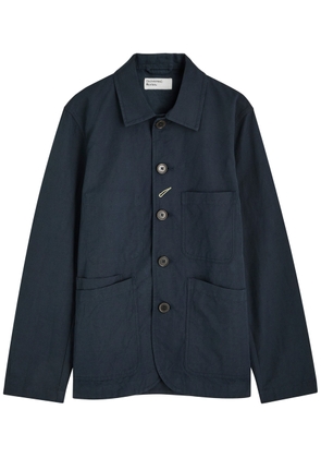 Universal Works Bakers Linen-blend Overshirt Jacket - Navy - M