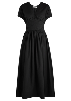 Faithfull The Brand Auve Cotton Midi Dress - Black - XS (UK6 / XS)