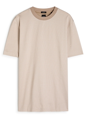 Boss Woven-cotton T-shirt - Beige - M