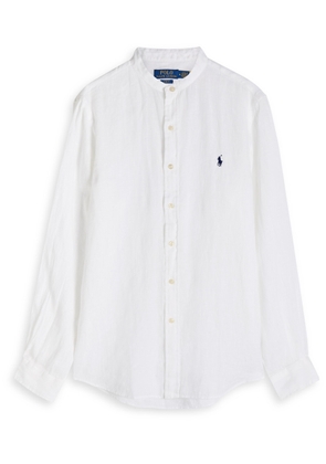 Polo Ralph Lauren Logo-embroidered Linen Shirt - White - XL