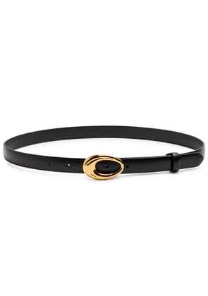 Khaite Olivia Leather Belt - Black - 32 (UK10/ M)