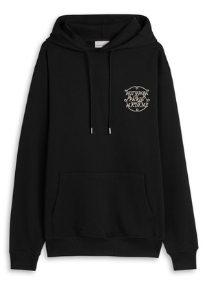 DRÔLE DE Monsieur Nfmp Embroidered Hooded Cotton Sweatshirt - Black - L