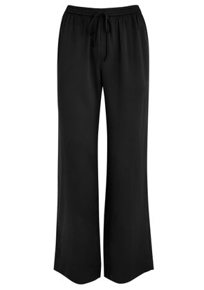 Fleur OF England Fleur du Jour Silk-satin Pyjama Trousers - Black - L (UK14 / L)