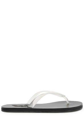 Ancient Greek Sandals Saionara Jelly Rubber Flip Flops - White - 37 (IT37/ UK4)