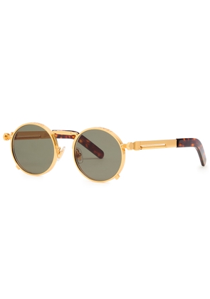 Jean Paul Gaultier Round-frame Sunglasses - Gold - One Size