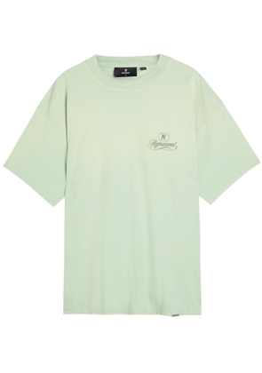 Represent Grand Vintage Printed Cotton T-shirt - Sage - L