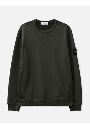 Brushed Organic Cotton Fleece Sweatshirt With Ribbed Inserts