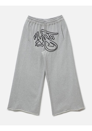 Mikheil Wide Sweat Pants With Embroidery