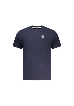 North Sails Blue Cotton Men's T-Shirt - XXL