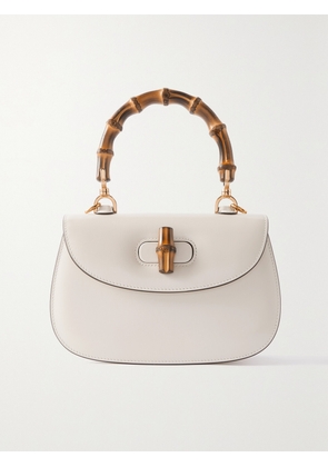 Gucci - Bamboo 1947 Leather Shoulder Bag - White - One size
