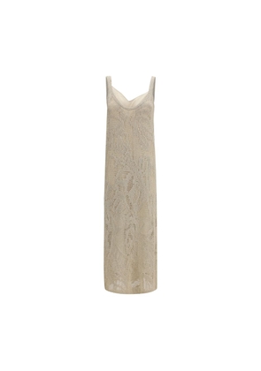 Brunello Cucinelli Beige Linen Casual Dress - M