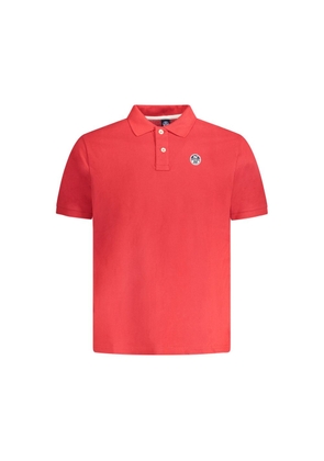 North Sails Red Cotton Men Polo - XXL