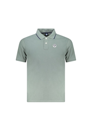 North Sails Green Cotton Men Polo Shirt - M