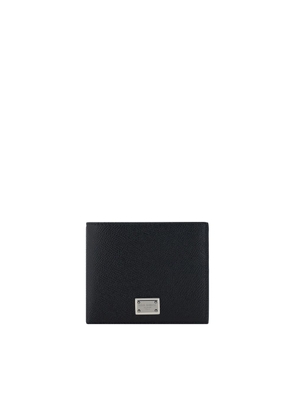 Dolce & Gabbana Black Calf Leather Bos Taurus Wallet