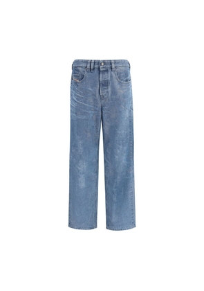 Diesel Blue Cotton Straight-Leg Jeans - W29