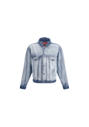 Diesel Blue Cotton Denim Jacket - L