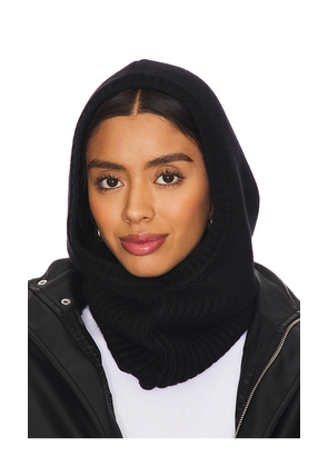 EAVES Rufus Knit Balaclava in Black.