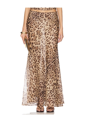 Bardot Monroe Maxi Skirt in Brown. Size 10. Also in 4, 2, 6, 8, 12.