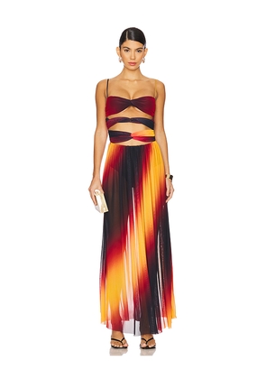 Agua Bendita X REVOLVE Meeg Maxi Dress in Red. Size M. Also in S.