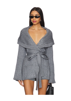 GUIZIO Tullia Slouchy Cardigan in Grey. Size L/XL. Also in XXS/XS, S/M.