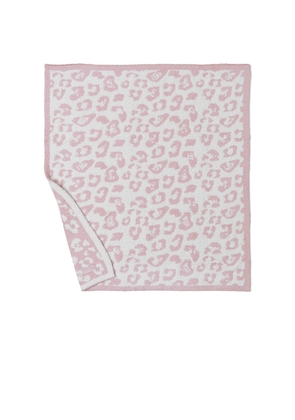 Barefoot Dreams Cozychic In The Wild Baby Blanket in Pink.