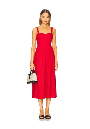 ASTR the Label Structured Linen Dress in Red. Size S. Also in XS.