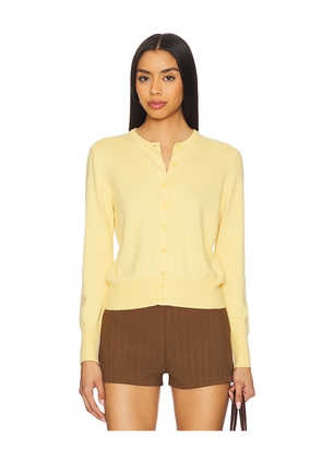 GUIZIO Emelie Cropped Cardigan in Yellow. Size L. Also in XXS, XS, S, M, XL.