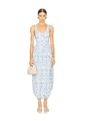 CAROLINE CONSTAS Malia Maxi Dress in Blue. Size XS. Also in M.